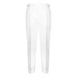 Pantalone pinces velluto a coste 44 / BIANCO