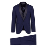 Abito in fresco di lana stretch 44 / BLU