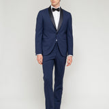 Abito in fresco di lana stretch 44 / BLU