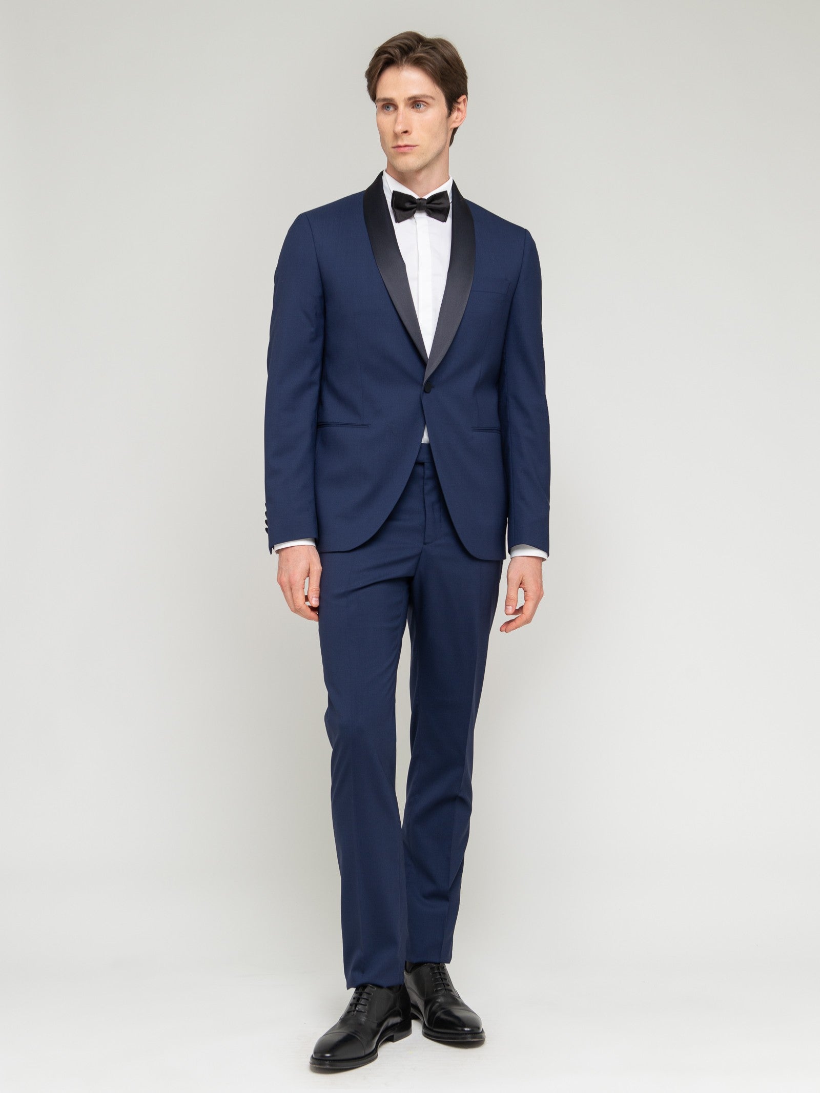 Abito in fresco di lana stretch 44 / BLU