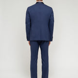 Abito in fresco di lana stretch 44 / BLU