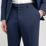 Abito in fresco di lana stretch 44 / BLU