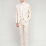 Abito decostruito in lino 44 / BEIGE