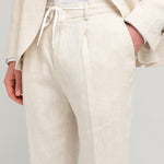 Abito decostruito in lino 44 / BEIGE