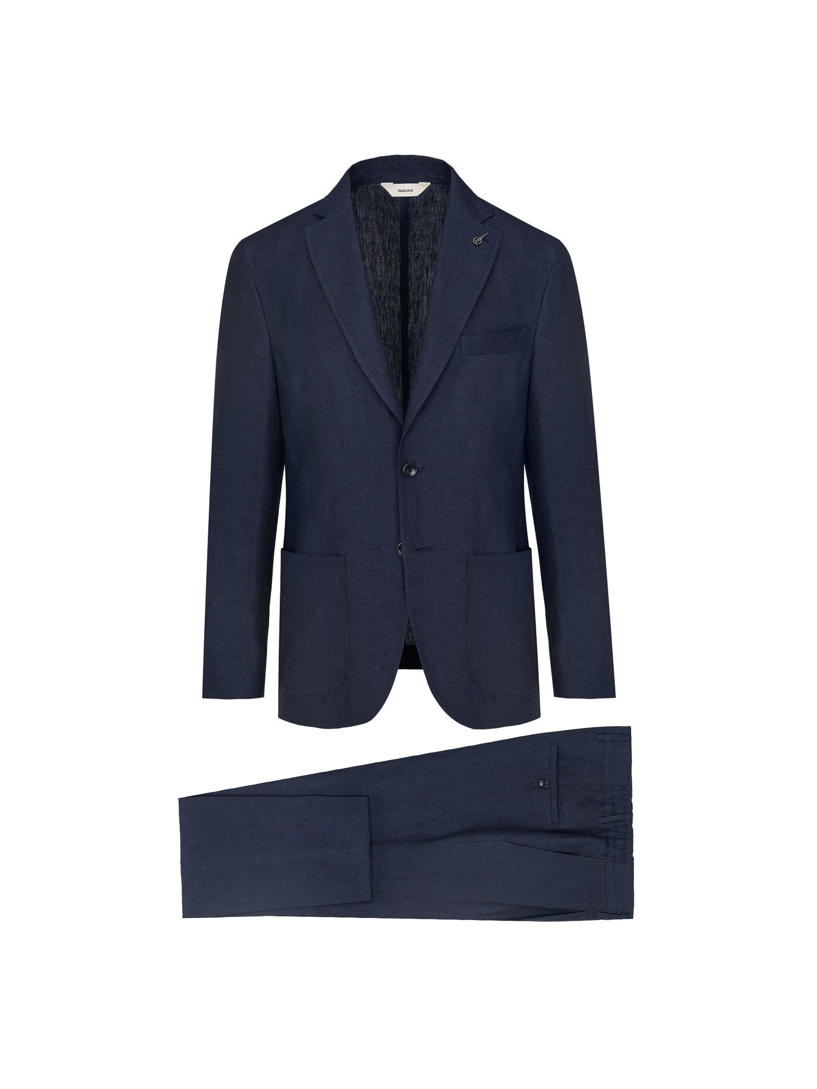Abito decostruito in lino 44 / BLU