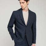 Abito decostruito in lino 44 / BLU