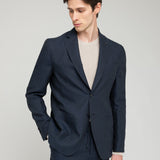 Abito decostruito in lino 44 / BLU