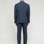 Abito decostruito in lino 44 / BLU