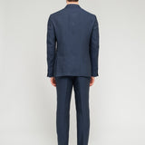 Abito decostruito in lino 44 / BLU