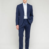 Abito in fresco di lana stretch 44 / BLU