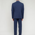 Abito in fresco di lana stretch 44 / BLU