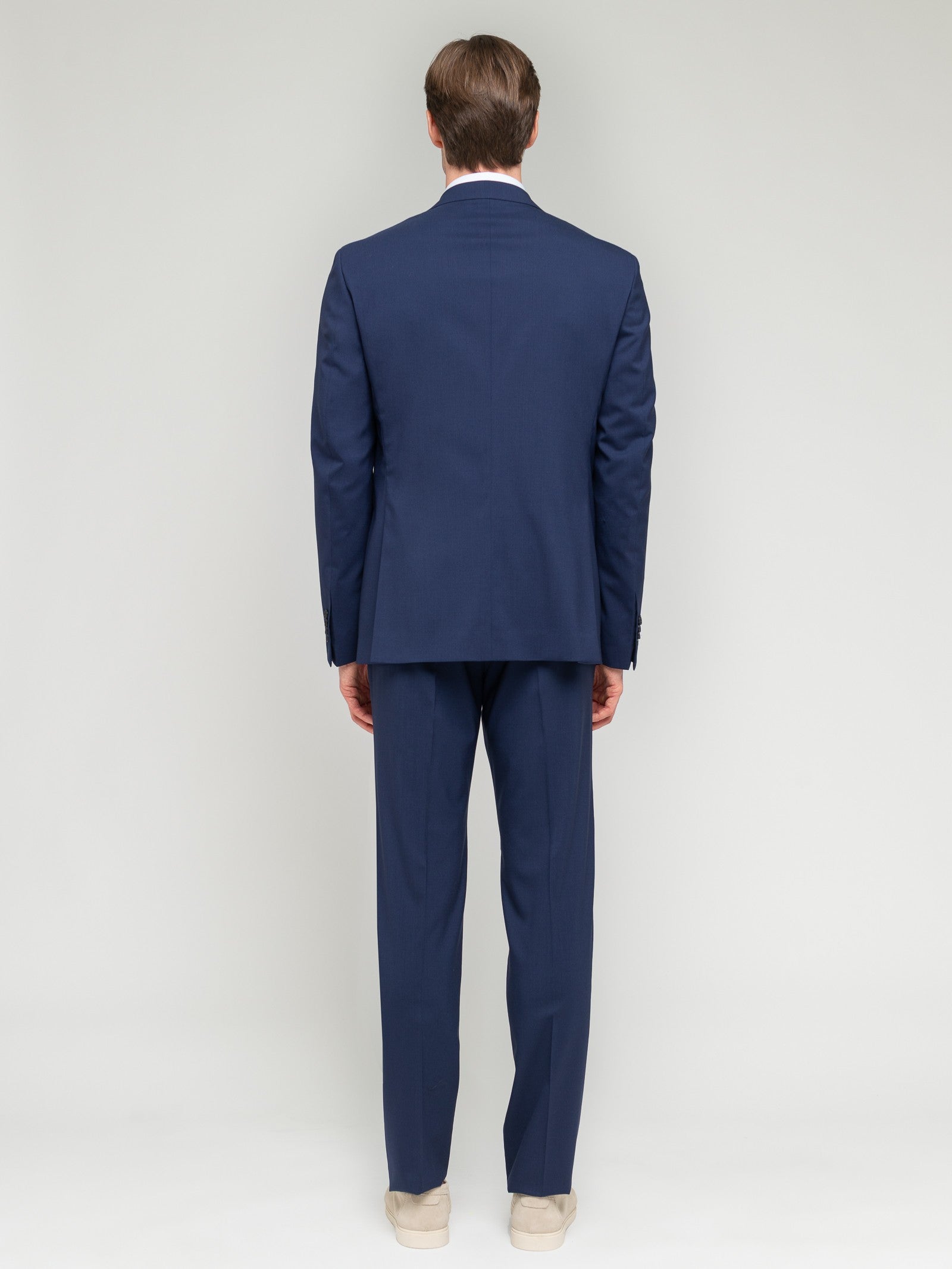 Abito in fresco di lana stretch 44 / BLU