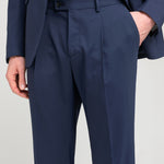 Abito in fresco di lana stretch 44 / BLU