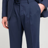 Abito in fresco di lana stretch 44 / BLU