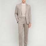 Abito in lana lino 44 / BEIGE