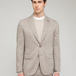Abito in lana lino 44 / BEIGE