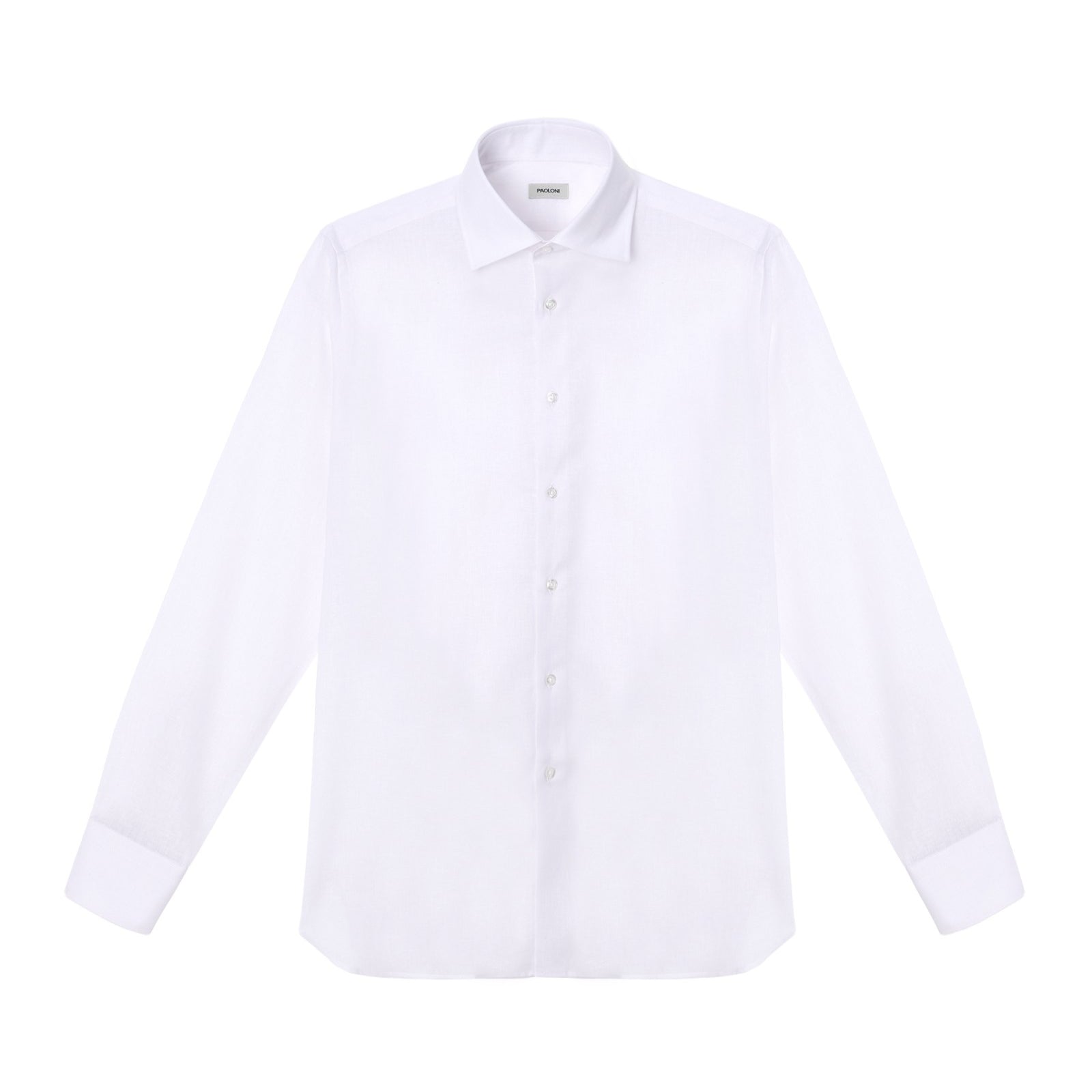Camicia collo francia lino cotone 38 / BIANCO