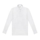Polo camicia jersey di cotone 38 / BIANCO