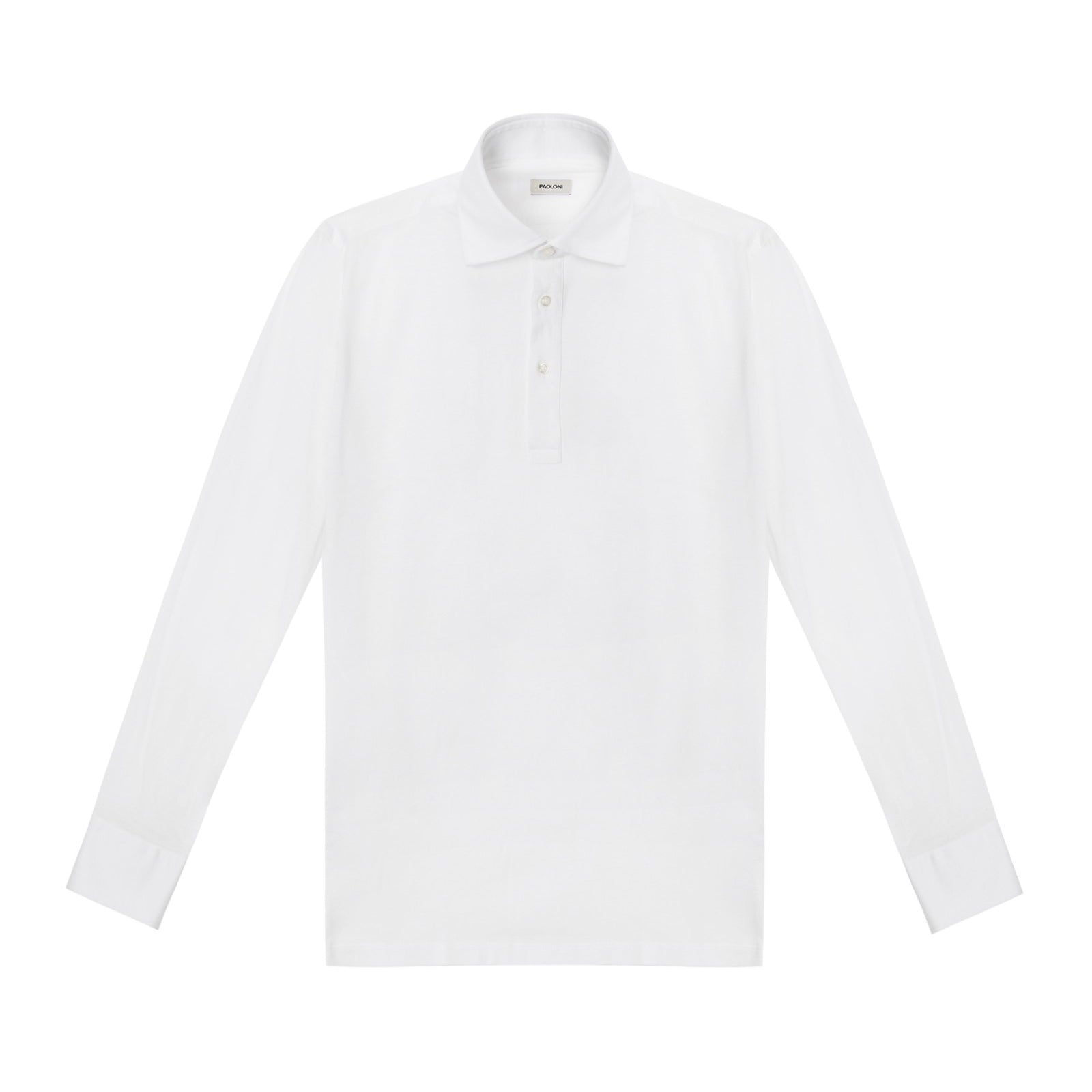 Polo camicia jersey di cotone 38 / BIANCO