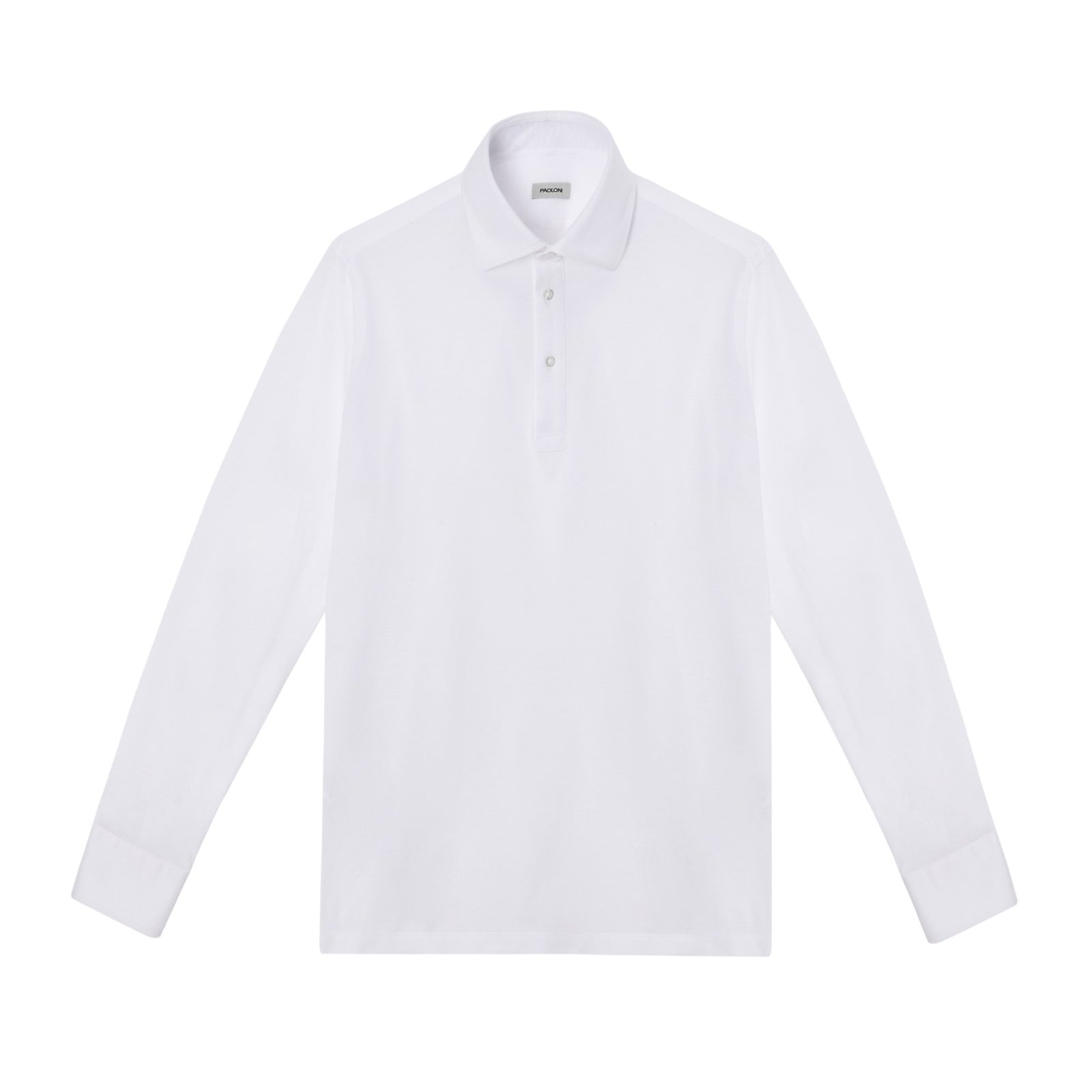 Polo camicia piquet di cotone 38 / BIANCO
