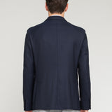 Giacca sfoderata in lana super 110`S 44 / BLU