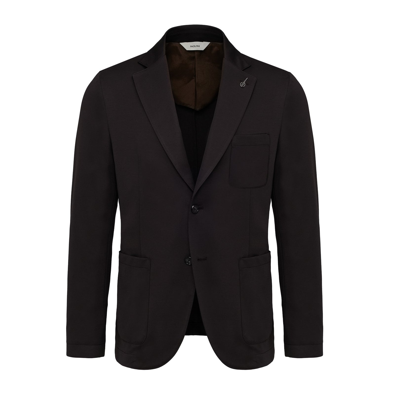 Giacca jersey misto cotone stretch 44 / MARRONE
