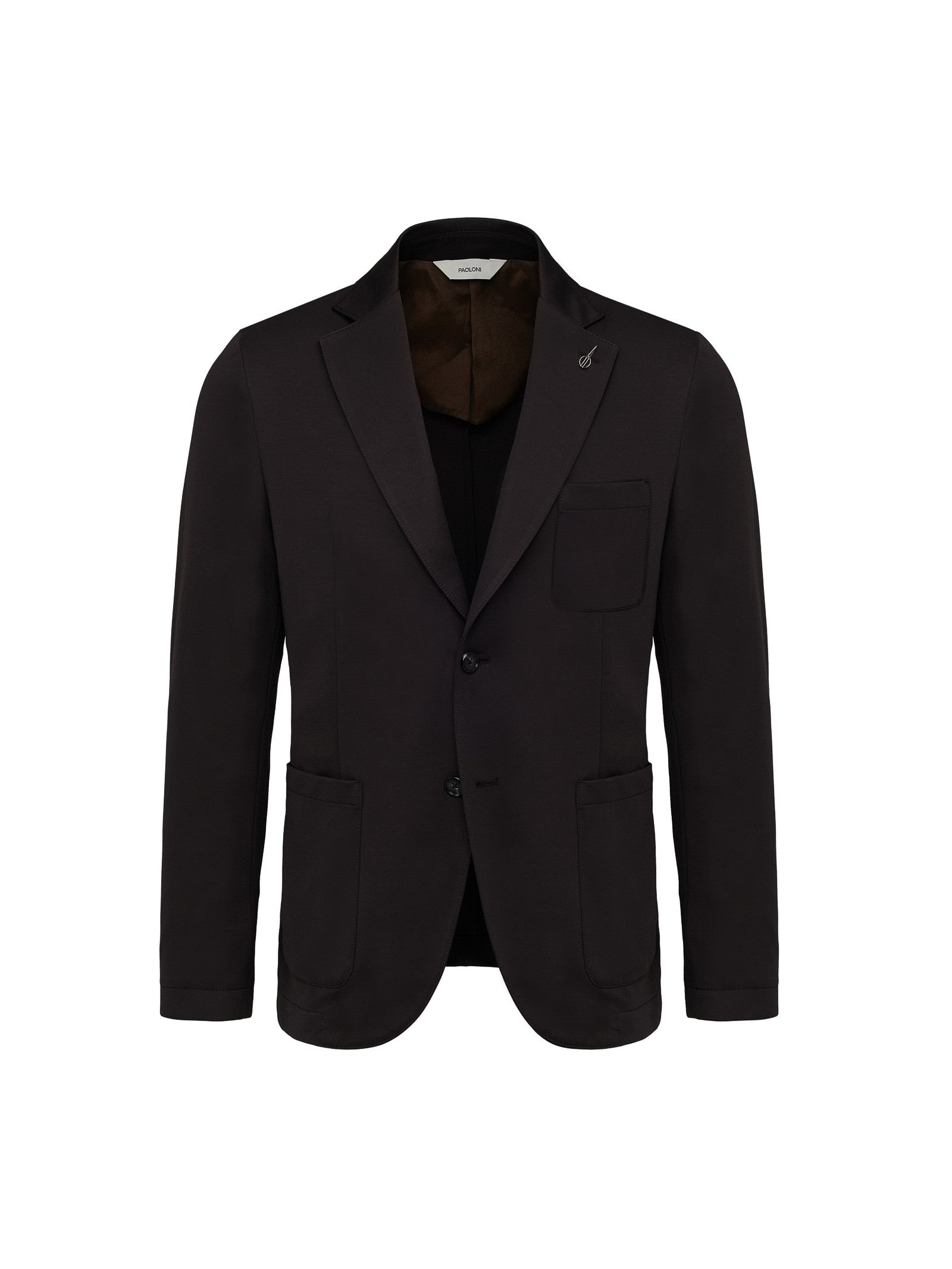 Giacca jersey misto cotone stretch 44 / MARRONE