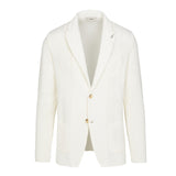 Giacca maglia lavorazione waffle misto cotone 44 / BIANCO