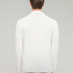 Giacca maglia lavorazione waffle misto cotone 44 / BIANCO