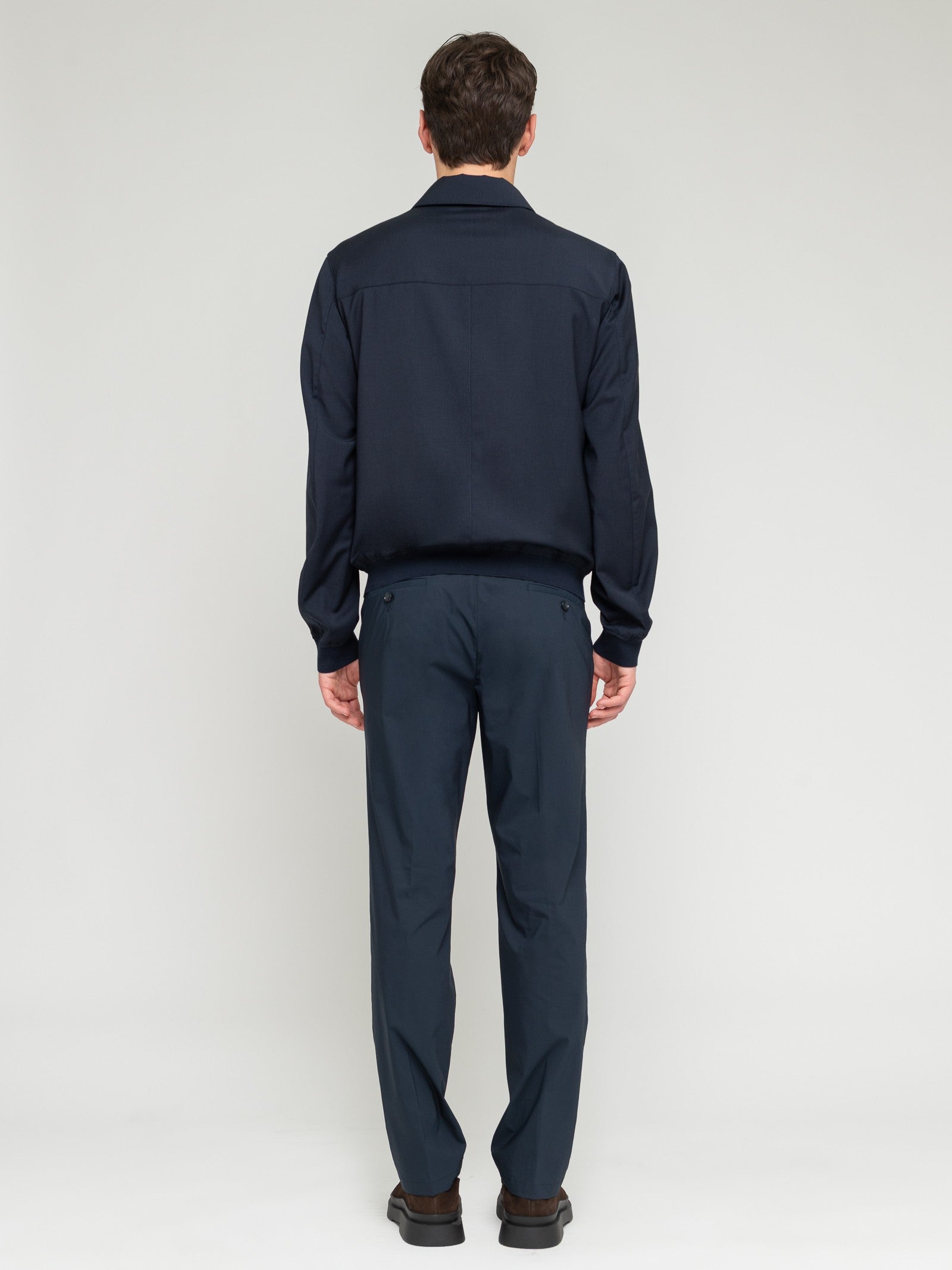 Bomber in fresco di lana 44 / BLU