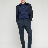 Pantalone jogging cotone confort stretch 44 / BLU