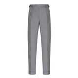 Pantalone pinces fresco di lana stretch 44 / GRIGIO