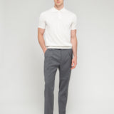 Pantalone doppia pinces fresco di lana stretch 44 / GRIGIO
