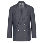 Giacca doppiopetto denim 44 / BLU