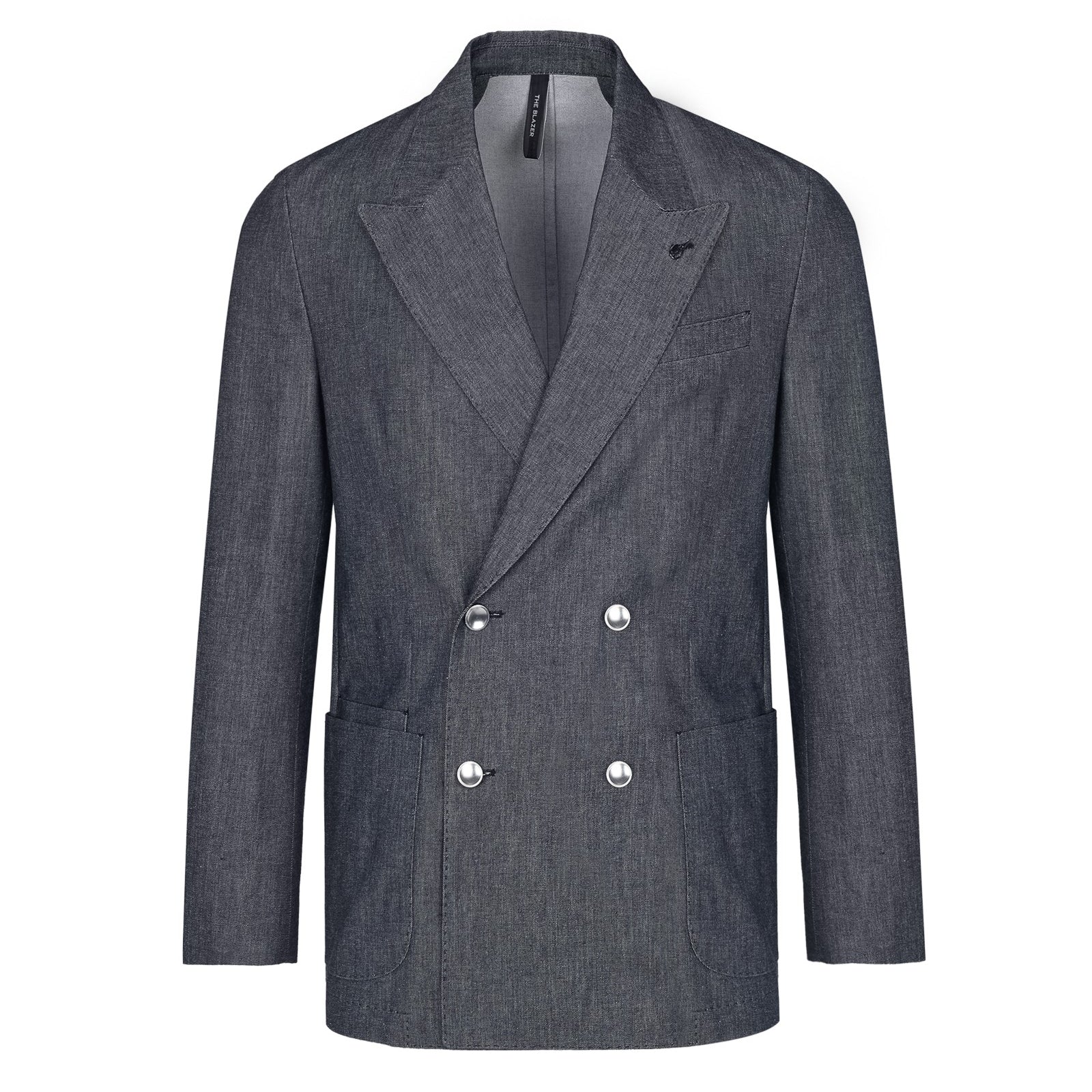 Giacca doppiopetto denim 44 / BLU