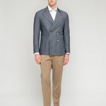 Giacca doppiopetto denim 44 / BLU