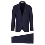 Abito in flanella di lana stretch 44 / BLU