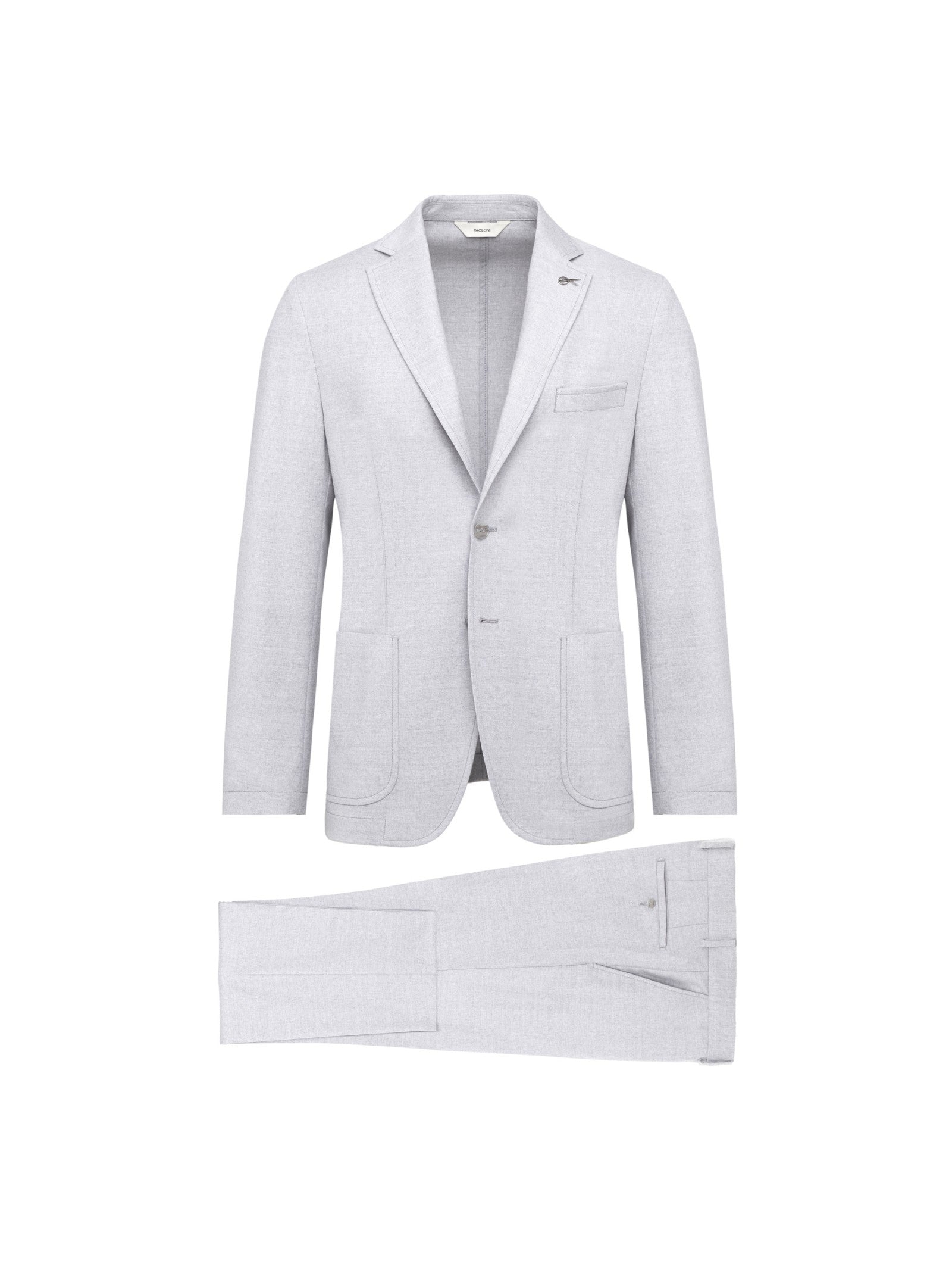 Abito in flanella di lana stretch 44 / GRIGIO