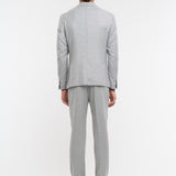 Abito in flanella di lana stretch 44 / GRIGIO