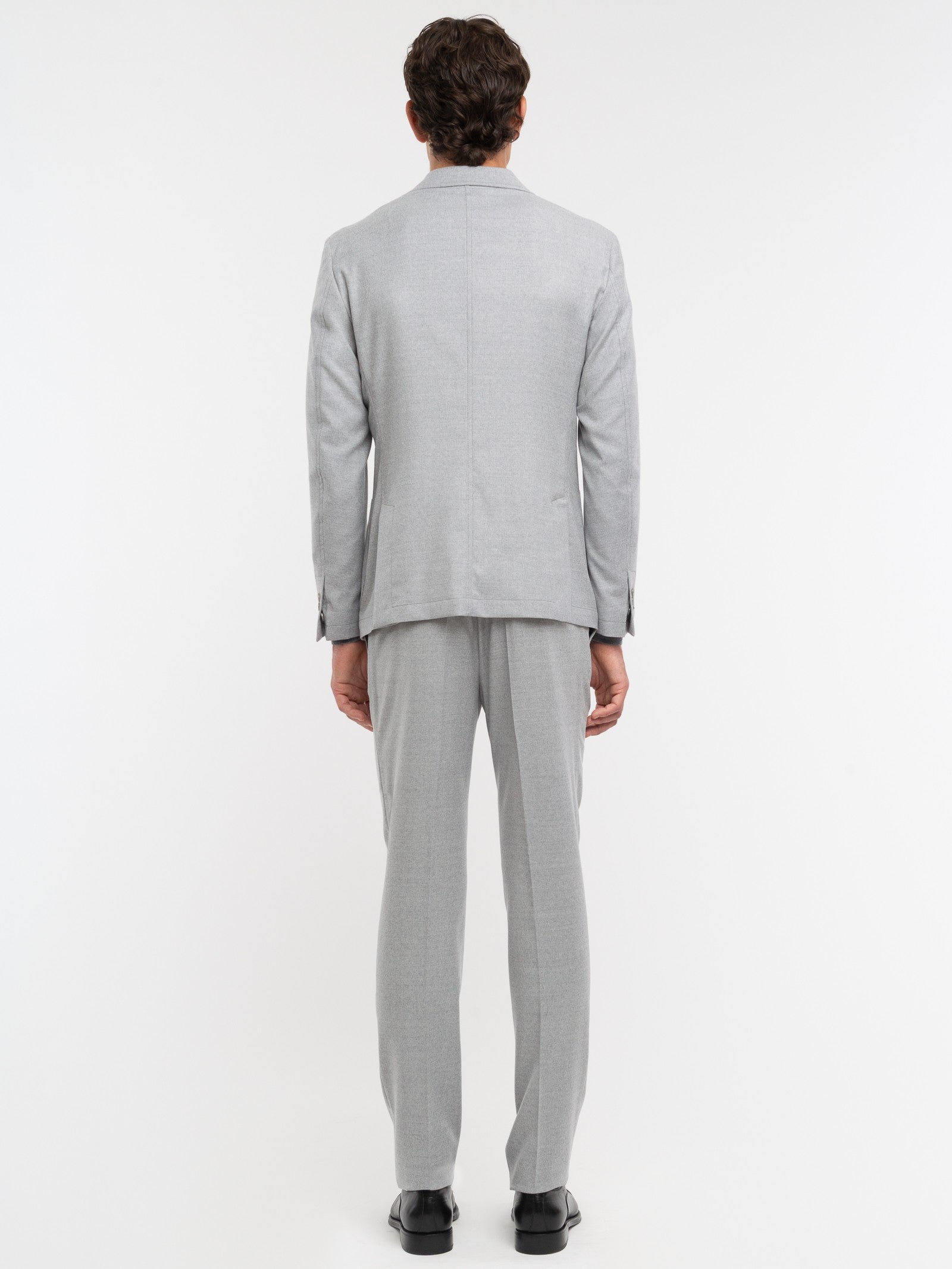 Abito in flanella di lana stretch 44 / GRIGIO