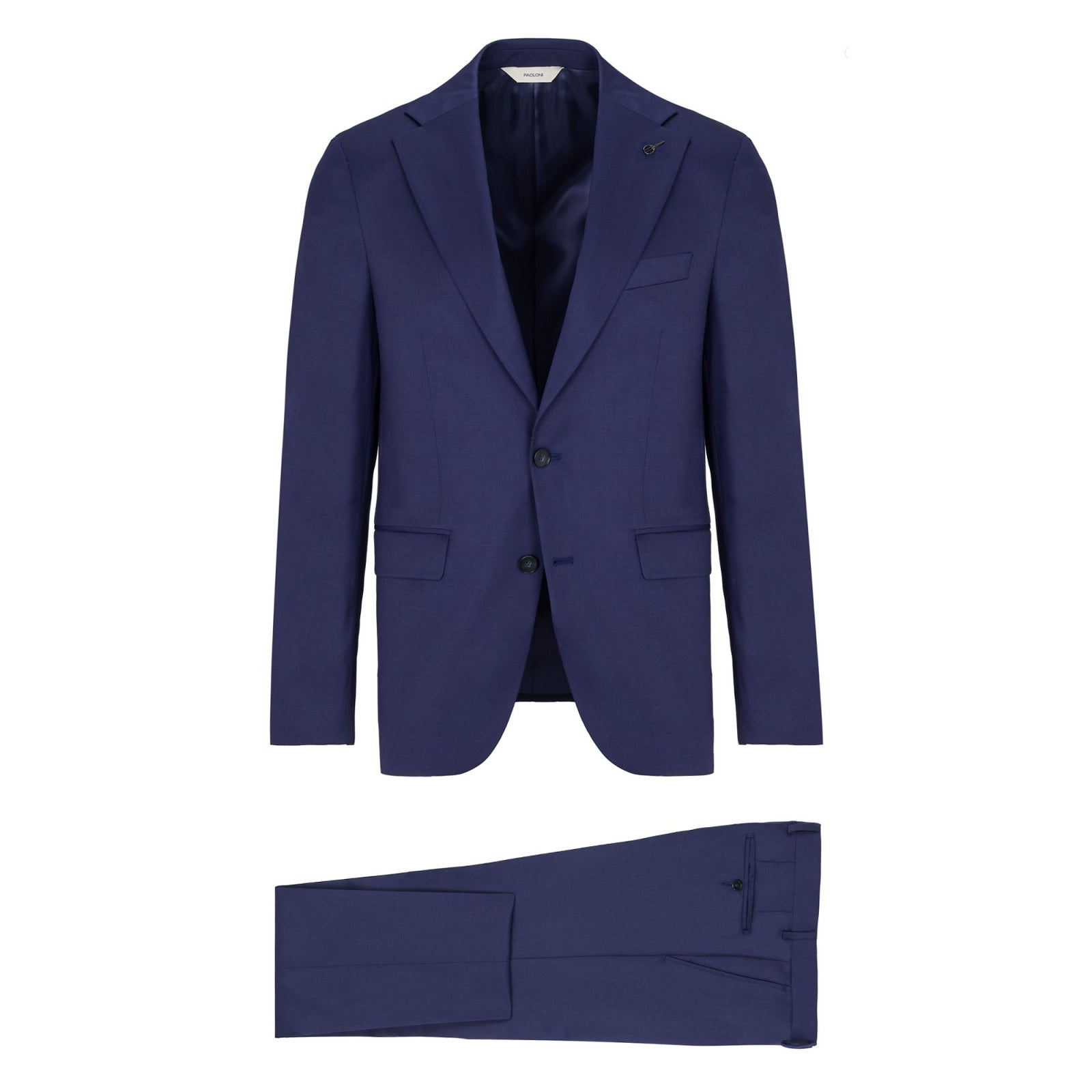 Abito saglia di lana stretch 44 / BLU