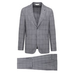 Abito check di lana stretch 44 / GRIGIO