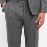 Abito check di lana stretch 44 / GRIGIO