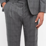 Abito check di lana stretch 44 / GRIGIO