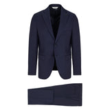 Abito saglia di lana stretch 44 / BLU