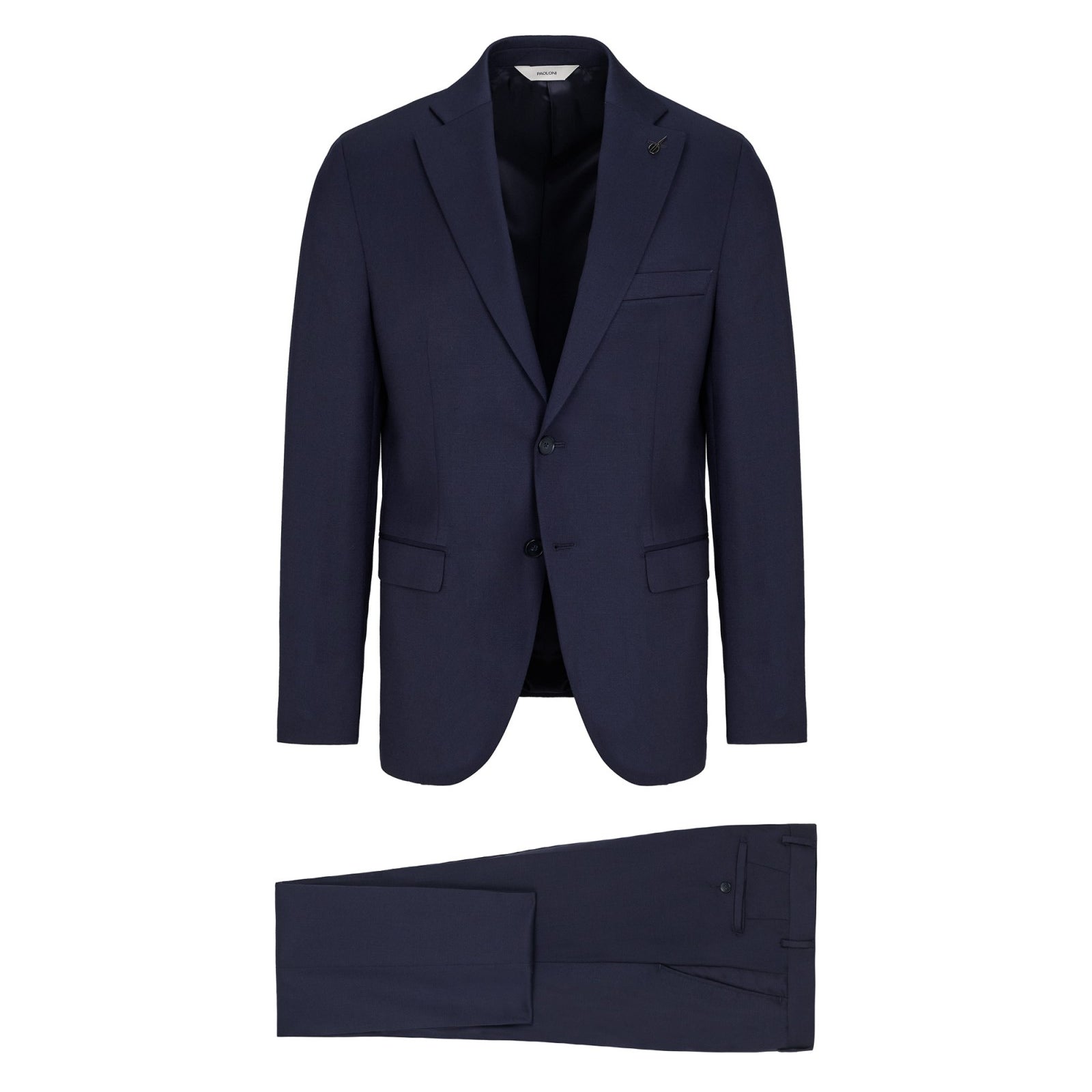 Abito saglia di lana stretch 44 / BLU