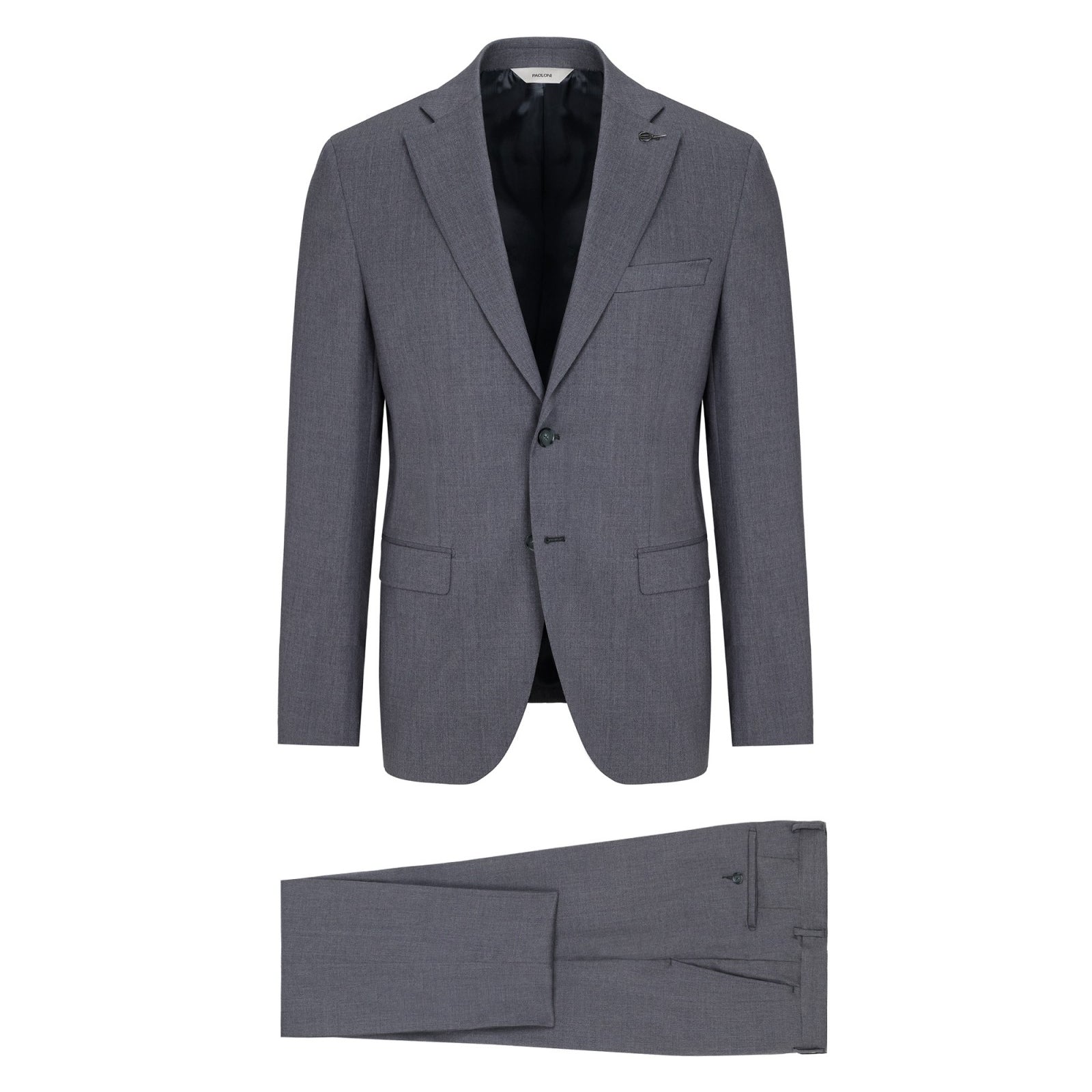 Abito saglia di lana stretch 44 / GRIGIO