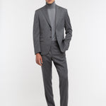 Abito saglia di lana stretch 44 / GRIGIO