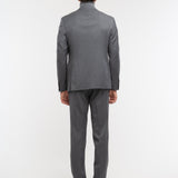 Abito saglia di lana stretch 44 / GRIGIO