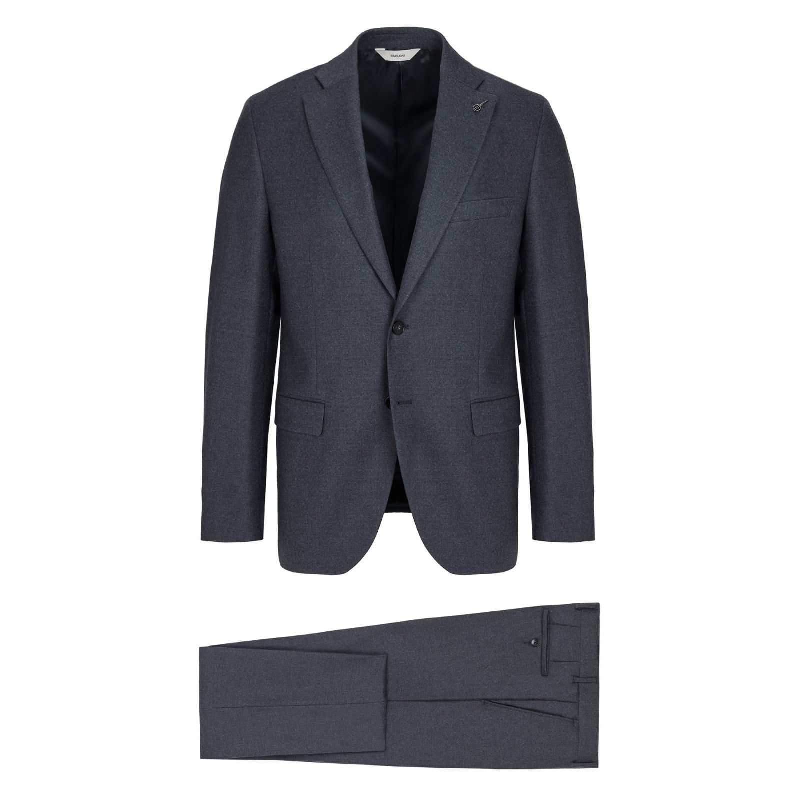Abito in flanella di lana stretch 44 / GRIGIO